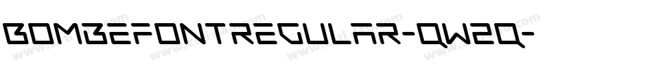 BombefontRegular-qw2q字体转换