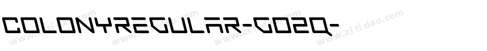 ColonyRegular-go2q字体转换