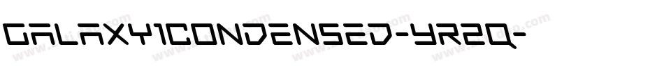 Galaxy1Condensed-YR2q字体转换