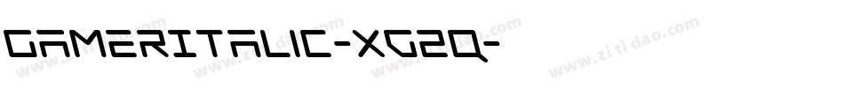 GamerItalic-xg2q字体转换