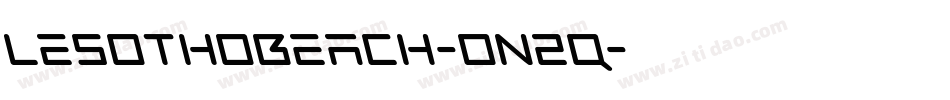 LesothoBeach-on2q字体转换