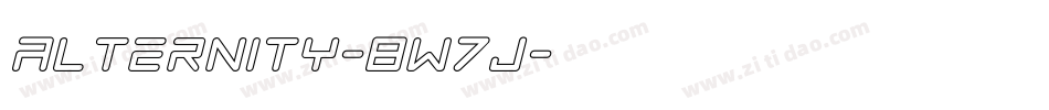 Alternity-8w7J字体转换