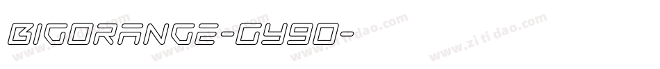 BigOrange-GY9O字体转换