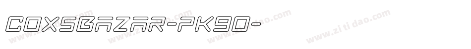 CoxsBazar-pK9O字体转换