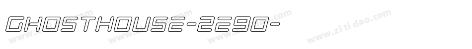 GhostHouse-2e9o字体转换