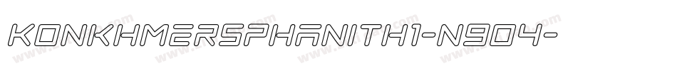 KonkhmerSPhanith1-n9o4字体转换