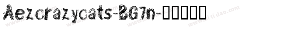 Aezcrazycats-BG7n字体转换