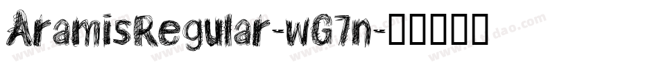 AramisRegular-wG7n字体转换