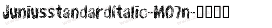 JuniusstandardItalic-MO7n字体转换