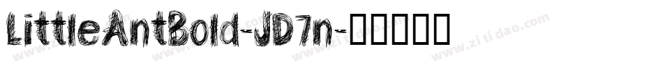 LittleAntBold-JD7n字体转换