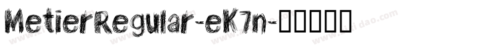 MetierRegular-eK7n字体转换