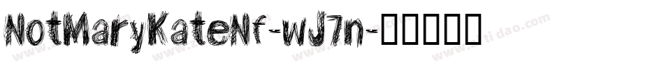 NotMaryKateNf-wJ7n字体转换