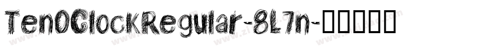 TenOClockRegular-8L7n字体转换