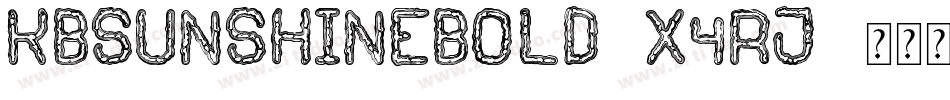 Kbsunshinebold-x4Rj字体转换