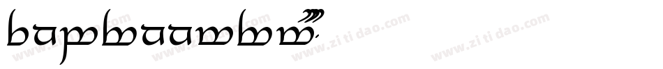 TengwarAnnatarAltBold-8MJ0字体转换