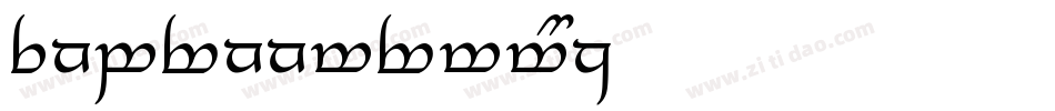 TengwarAnnatarAltBoldItalic-YzDo字体转换 TengwarAnnatarAltBoldItalic-YzDo字体转换