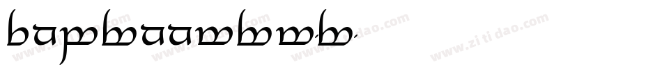 TengwarAnnatarBoldItalic-K7r7字体转换