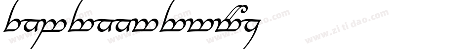 TengwarAnnatarAltBoldItalic-YzDo字体转换 TengwarAnnatarAltBoldItalic-YzDo字体转换