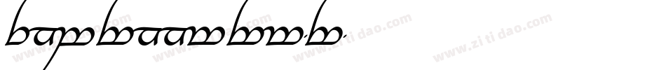 TengwarAnnatarBoldItalic-K7r7字体转换