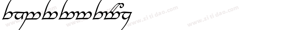 TengwarParmaiteAlt-YzKO字体转换