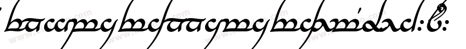 TengwarAnnatarAltBold-8MJ0字体转换