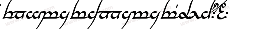 TengwarAnnatarBold-MVKY字体转换