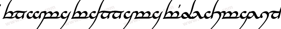 TengwarAnnatarBoldItalic-K7r7字体转换