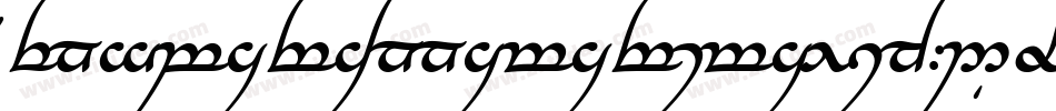 TengwarAnnatarItalic-2Oov字体转换