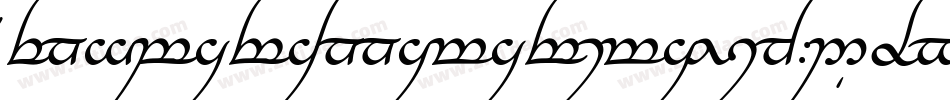 TengwarAnnatarItalic-2Oov字体转换