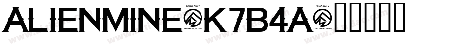 AlienMine-K7B4A字体转换