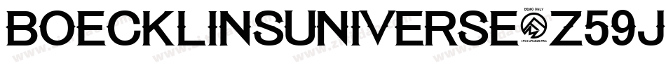 Boecklinsuniverse-Z59J字体转换