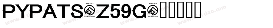 Pypats-z59G字体转换