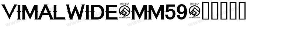 VimalWide-mM59字体转换