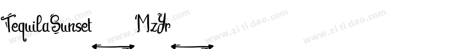 TequilaSunset-MzYr字体转换