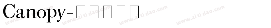 Canopy字体转换