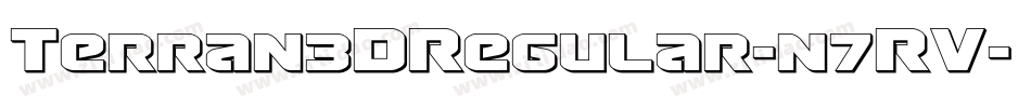Terran3DRegular-n7RV字体转换