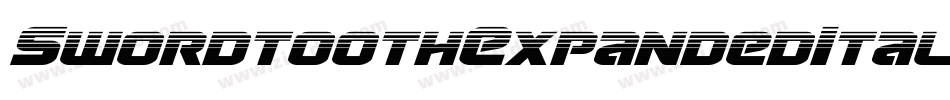 SwordtoothExpandedItalic-K7Bml字体转换