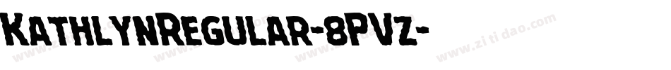 KathlynRegular-8PVz字体转换