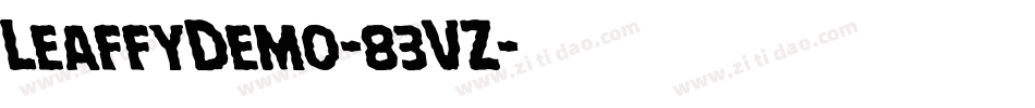 LeaffyDemo-83VZ字体转换