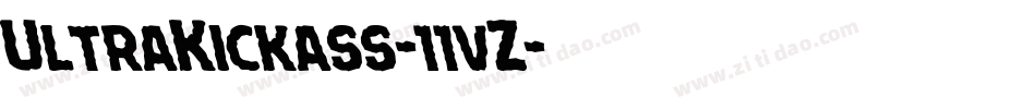 UltraKickass-11vZ字体转换