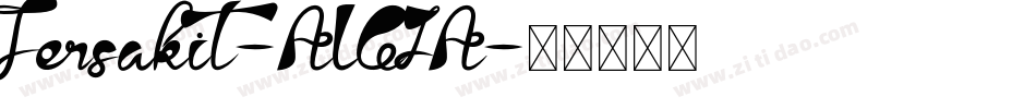 Tersakit-ALGJA字体转换