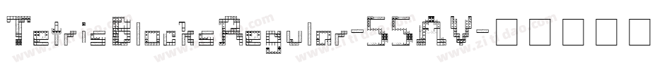 TetrisBlocksRegular-55AV字体转换