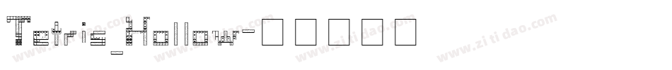 Tetris_Hollow字体转换