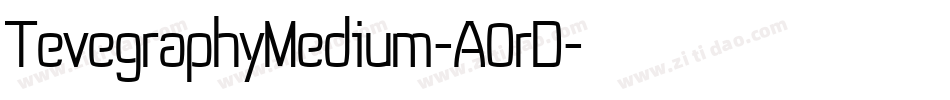 TevegraphyMedium-A0rD字体转换