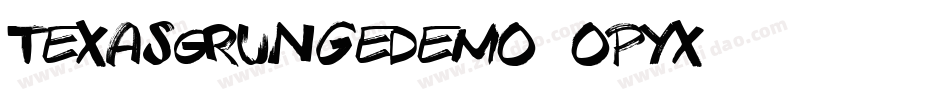TexasGrungeDemo-oPYx字体转换