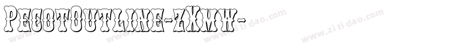 PecotOutline-zXmw字体转换