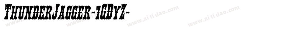 ThunderJagger-1GDyZ字体转换