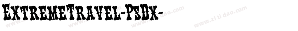 ExtremeTravel-P5Dx字体转换