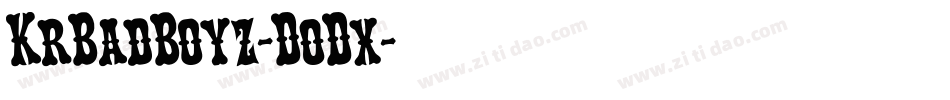 KrBadBoyz-D0Dx字体转换