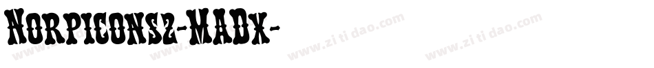 N0rpicons2-MADx字体转换